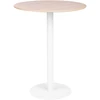 Beliani Baro stalas MORELLA šviesiai rudas / baltas 80 cm 80 cm