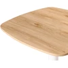Beliani Baro stalas MORELLA šviesiai rudas / baltas 60 cm 60 cm