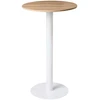 Beliani Baro stalas MORELLA šviesiai rudas / baltas 60 cm 60 cm