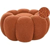 Beliani BEAUFORT pufas, „bouclé“, rudas