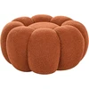 Beliani BEAUFORT pufas, „bouclé“, rudas