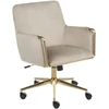 Beliani Besisukanti kėdė ALTONA, veliūrinė, smėlio spalvos