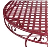 Beliani Bistro stalas ALBINIA, 70 × 70 cm, metalinis, burgundiškas