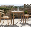 Beliani Bistro stalas CHIOGGIA 70 cm x 70 cm, sertifikuota akacijos mediena, šviesiai rudas