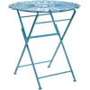 Beliani Bistro stalas PAVIA 71 cm 71 cm Metalinis Mėlynas