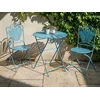 Beliani Bistro stalas PAVIA 71 cm 71 cm Metalinis Mėlynas