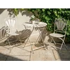 Beliani Bistro stalas PAVIA 71 cm 71 cm Metalas, balta