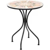 Beliani Bistro stalas SETTALA 60 × 60 cm, metalas, spalvingas