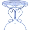 Beliani Bistro staliukas ALBINIA, 70 × 70 cm, metalinis, mėlynas