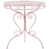 Beliani Bistro staliukas ALBINIA 70 cm, metalinis, rožinis