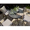Beliani Bistro staliukas ANCONA 90 cm Metalinis Juodas