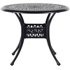 Beliani Bistro staliukas ANCONA 90 cm Metalinis Juodas