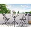 Beliani Bistro staliukas CARIATI 60 cm juodas