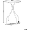Beliani Bistro staliukas CARONA 60 cm metalinis juodas