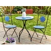 Beliani Bistro staliukas CIGLIANO 60 cm 60 cm metalinis juodas