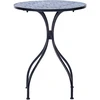 Beliani Bistro staliukas CIGLIANO 60 cm 60 cm metalinis juodas