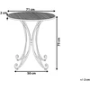 Beliani Bistro staliukas CILENTO 71 cm 71 cm metalinis pilkas