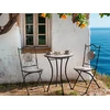 Beliani Bistro staliukas COMISO, 60 × 60 cm, metalinis, juodas ir baltas