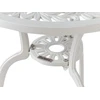 Beliani Bistro staliukas DASCIO 61 cm, metalinis, kreminės spalvos