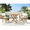 Beliani Bistro staliukas MOLISE 70 cm 70 cm Bambukas Rudas
