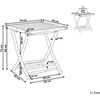 Beliani Bistro staliukas MOLISE 70 cm 70 cm Bambukas Rudas