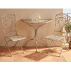 Beliani Bistro staliukas NURRA 80 × 36 cm, metalinis, pilkas