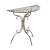 Beliani Bistro staliukas NURRA 80 × 36 cm, metalinis, pilkas