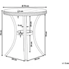 Beliani Bistro staliukas RIFREDDO 70 cm, grūdintas stiklas, mėlynas
