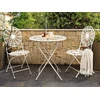 Beliani Bistro staliukas SCAFA 70 cm Metalinis Baltas