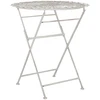 Beliani Bistro staliukas STIFFE 70 cm 70 cm metalinis baltas