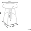 Beliani Bistro staliukas TALTAL 64 cm 64 cm Metalinis Šviesiai žalias