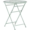 Beliani Bistro staliukas TRENTO 70 cm 70 cm Metalas šviesiai žalias