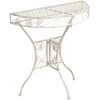 Beliani Bistro staliukas YAVIZA 80 × 36 cm, metalinis, šviesiai smėlinis