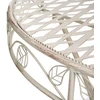 Beliani Bistro staliukas YAVIZA 80 × 36 cm, metalinis, šviesiai smėlinis