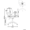 Beliani Biuro kėdė PAWNEE geltona