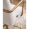 Beliani Biuro kėdė TRINITY velvetas, balta