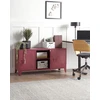 Beliani Biuro spintelė CARDIFF metalinė bordo