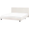 Beliani Boucle lova ALBI 180 x 200 cm kreminės baltos spalvos