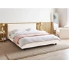 Beliani Boucle lova ALBI 180 x 200 cm kreminės baltos spalvos