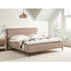 Beliani Boucle lova LESSAY 180 x 200 cm, smėlio ir pilkos spalvos
