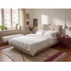 Beliani Boucle lova SOULISSE 120 x 200 cm, smėlio spalvos