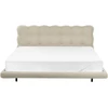 Beliani Boucle lova SOULISSE 180 x 200 cm, smėlio spalvos