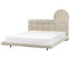 Beliani Boucle lova SOULISSE 180 x 200 cm, smėlio spalvos