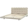 Beliani Boucle lova SOULISSE 180 x 200 cm, smėlio spalvos