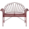 Beliani CAVINIA sodo suoliukas, 125 cm, metalinis, burgundiškas