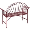 Beliani CAVINIA sodo suoliukas, 125 cm, metalinis, burgundiškas