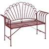 Beliani CAVINIA sodo suoliukas, 125 cm, metalinis, burgundiškas
