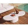 Beliani CONZA kavos staliukas 57 × 120 cm, terrazzo efektas, baltas
