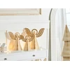 Beliani Dekoracinių figūrėlių rinkinys EIRA Angelas 24/28/33 cm smėlio spalvos
