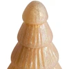 Beliani Dekoracinių figūrėlių rinkinys FLAREN Kalėdų eglutė 20/25 cm, smėlio spalvos